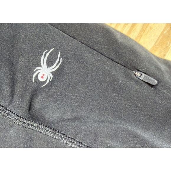 Spyder Womens Active Shorts Sz S Black Reflective Trims - Picture 3 of 7